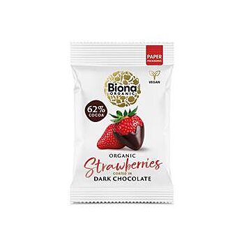 Org Dark Choc Strawberries (45g)