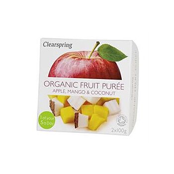 Clearspring - Fruit Puree Apple/Mango/Coconu (2 X 100g)