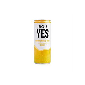 eauYES Sparkling Mineral Water - Lemon Sparkling Water (330ml)