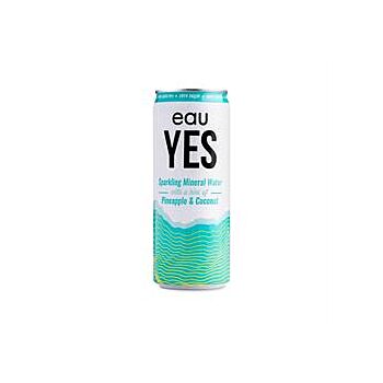 eauYES Sparkling Mineral Water - Pineapple Coconut Water (330ml)