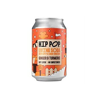Hip Pop - Living Soda Ginger & Turmeric (330ml)
