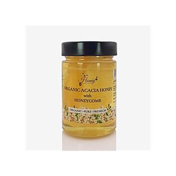 Org Acacia Honey with Honeycom (500g)