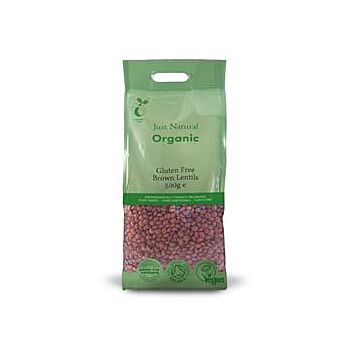 Just Natural Gluten Free - Org GF Brown Lentils (500g)