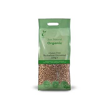 Just Natural Gluten Free - Org GF Buckwheat Unroasted (500g)