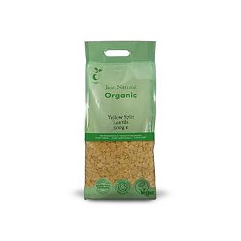 Just Natural Organic - Org Lentils Yellow Split (500g)
