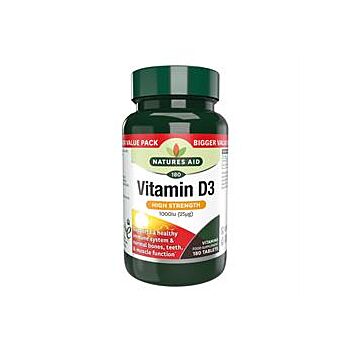 Natures Aid - Vitamin D3 1000iu (180 tablet)