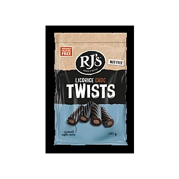 RJ Licorice - Choc Twists Licorice (280g)