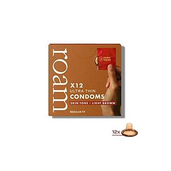 Roam Care - Skin Tone Condoms Light Brown (24g)