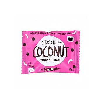 Roobar - Brownie Ball Choc Chip Coconut (40g)