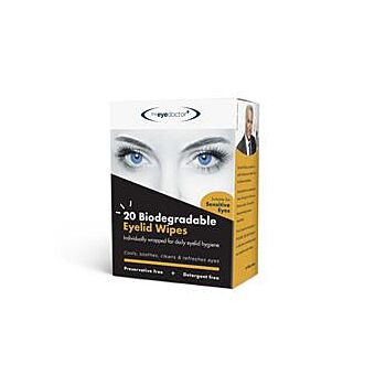 Biodegradable 20 eyelid wipes (20wipes)