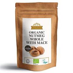 Organic Nutmeg Whole with Mace (50g)