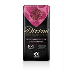 Dark Choc with Raspberries (90g)