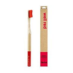 Tooth Brush Well Red Medium (17g)