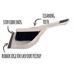 Dustpan & Brush Stiff Bristles (210g)