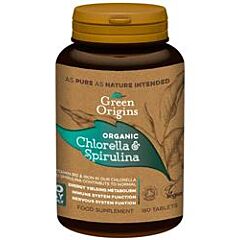 Organic Chlorella & Spirulina (180 tablet)