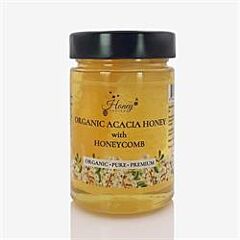 Org Acacia Honey with Honeycom (500g)