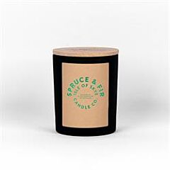 Spruce & Fir Black Candle (1unit)