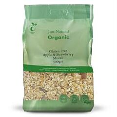 Org GF Apple & Strawb Muesli (500g)
