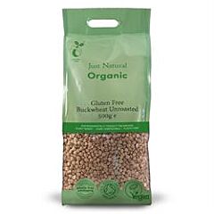 Org GF Buckwheat Unroasted (500g)