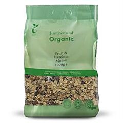 Org Fruit & Hazelnut Muesli (1000g)
