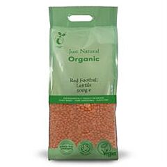 Org Lentils Red Football (500g)