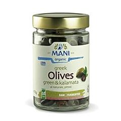 Organic Kalamata&Green Olives (175g)