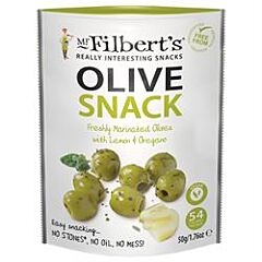 Green Olives Lemon and Oregano (50g)