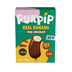Pukpip Milk Choc Dipped Banana (3 x 70g box)