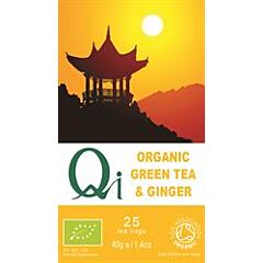Organic Green Tea & Ginger (40g)