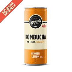 Kombucha Ginger Lemon (250ml)