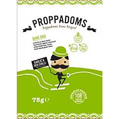 Garlic & Red Chilli Proppadoms (75g)