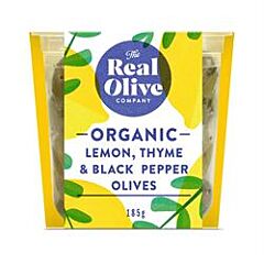 Organic Lemon Thyme Olives (150g)