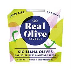 Garlic Peppers & Mustard Olive (160g)