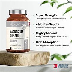 Magnesium Citrate 1480mg (240 capsule)